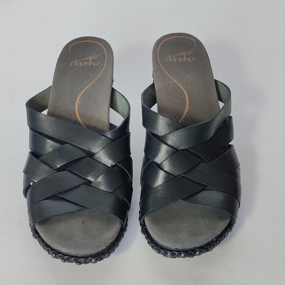 Dansko Tory Strappy Wedge Heel Sandals Size 41 - Picture 2 of 5